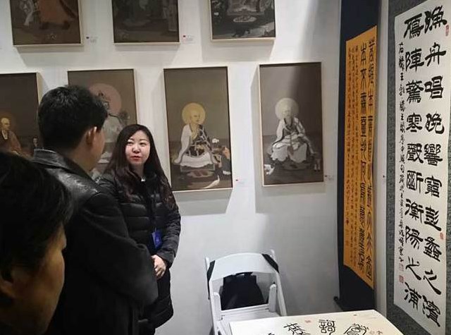 中國著名書法家祝醒寰先生書法展在美國成功舉辦