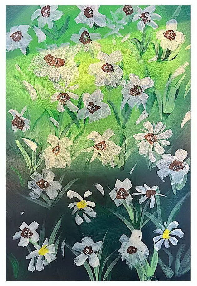 姜欣怡《 “美丽”的丑菊》--《少儿画苑》国际少儿书画大赛作品赏析